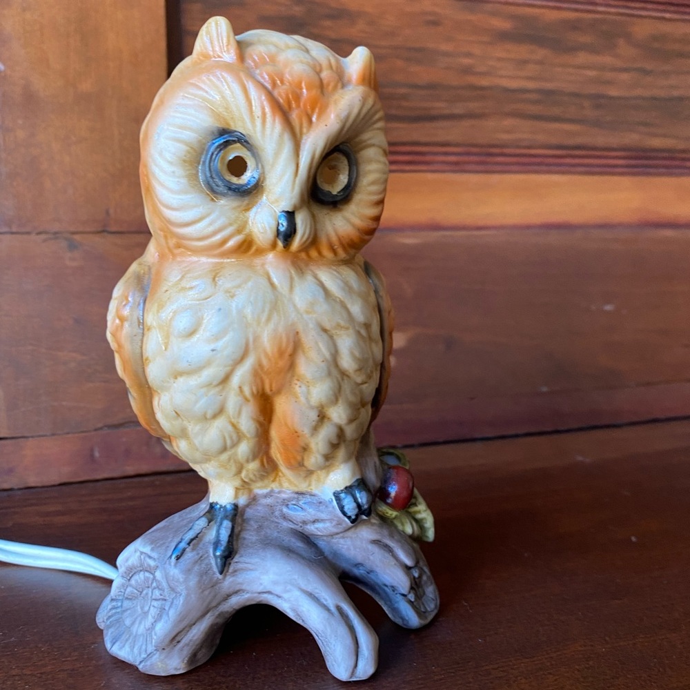 Made in JAPAN Vintage Night light and decorative owl
